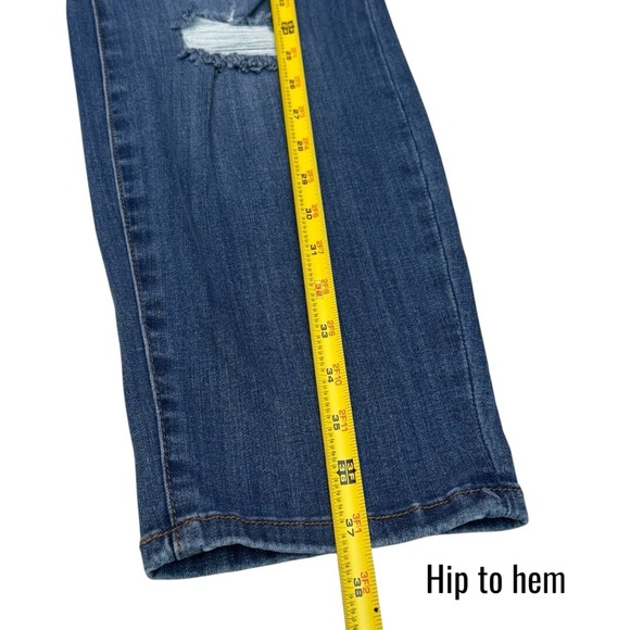 Judy Blue Pull on Boyfriend Fit Distressed Comfort Jeans Stretch Women’s 14W - Picture 12 of 12